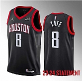 Men's Houston Rockets #8 Jae'Sean Tate Black 2023 Statement Edition Stitched Basketball Jersey Dzhi ,baseball caps,new era cap wholesale,wholesale hats